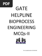 Download GATE HELPLINE Bioprocess Engineering MCQ II by Santhosh Kalash SN138130480 doc pdf