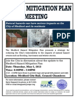 Hazard Mitigation Plan Public Meeting May 2, 2013