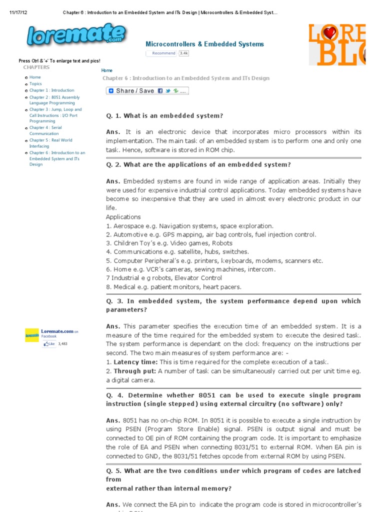 Embedded System Design Overview Pdf Random Access Memory Arm