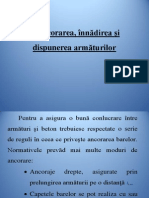 Ancorarea, Înnădirea Şi Dispunerea Armăturilor