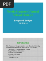 North Syracuse Central School District: Proposed Budget