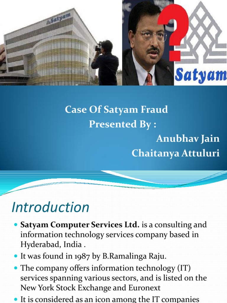 Satyam case study corporate governance image