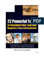 22 Powerful Tools To Transform Your Fear Into Happiness Peace Inspiration 130326173837 Phpapp02