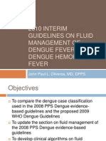 2010 Interim Guidelines On Fluid Management of Dengue