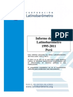 Informe Latinobarometro Peru 1995 2011