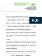 Debates e contextos da teoria dos circuitos da economia urbana