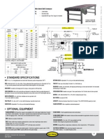 Standard Specifications: Horizontal Wire Mesh Belt Conveyor