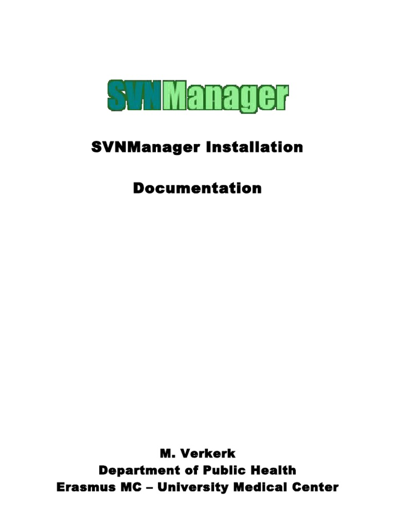 SVNManager Installation | PDF | Apache Http Server | Operating System