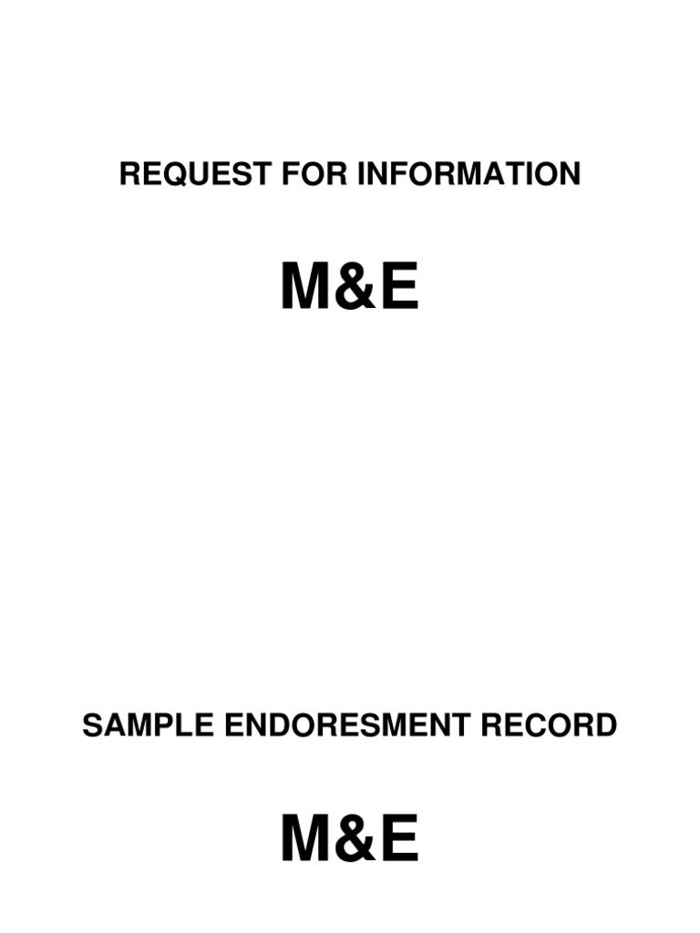 Request For Information | PDF | Technology & Engineering