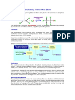 Manufacturing of Ethanol From e Then e