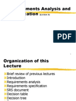 Requirements Analysis and Specification: (Lecture 3)