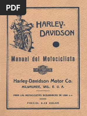 Harley-Davidson 1930-1936 1200 CC. Manual Del Motociclista (EN