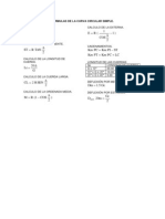 Formulas curvas circulares y espirales