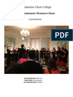 Women's Choir Constitution