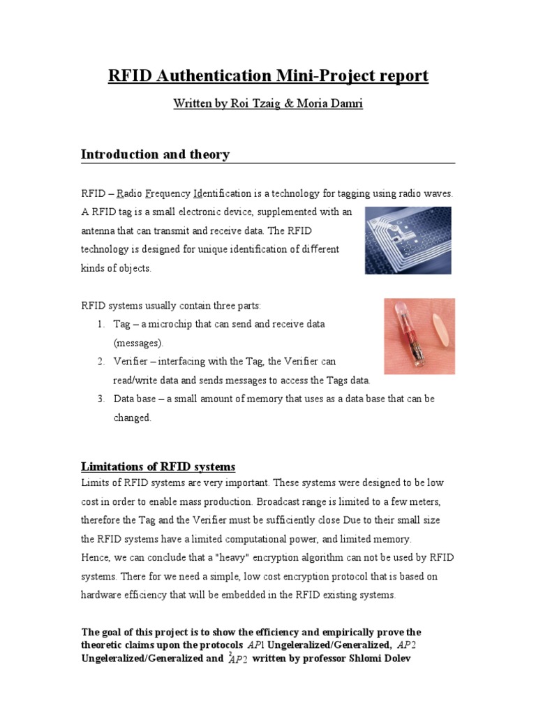 RFID2 Report | PDF | Technology & Engineering
