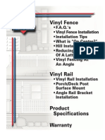 Vinyl Fence Installation Procedures