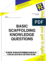 Basic Scaffolding Questions Answers