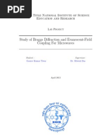 Study of Evanescent Wave Coupling Using Prism Method and Bragg Diffraction.