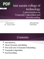 Tomasulo's Algorithm and Scoreboarding