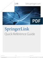 Springer Lin Qick Reference Guide - Singles