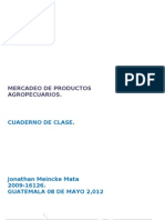 Mercadeo productos agropecuarios