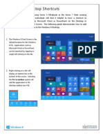 Windows 8 Desktop Shortcuts