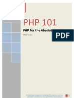 PHP 101 PHP for the Absolute Beginners