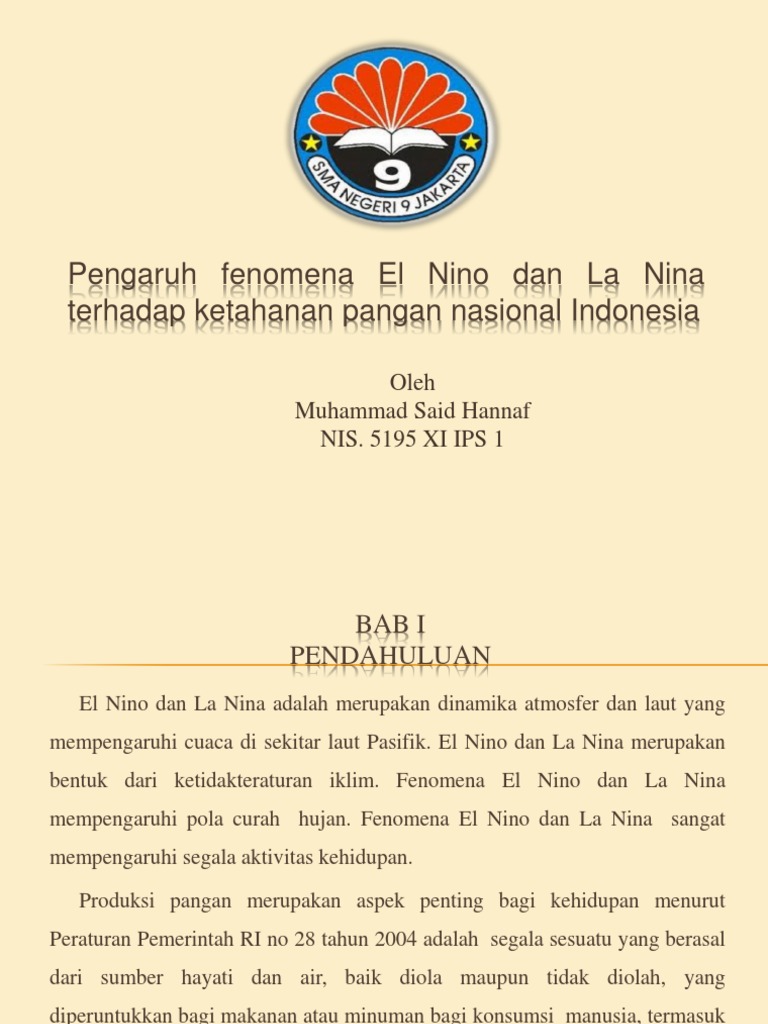 Fenomena Iklim El Nino Dan La Nina Braderva Doceinfo