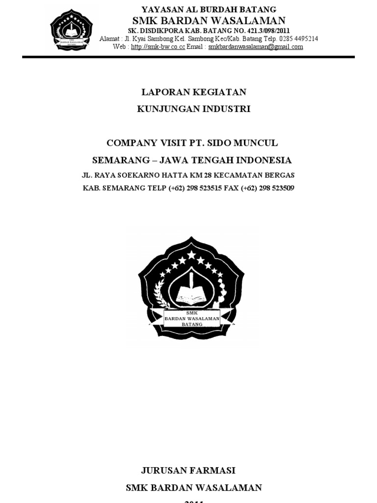 Proposal Kunjungan Industri I 2011