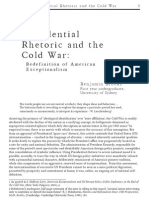 Presidential Rhetoric and The Cold War