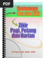 Download Keutamaan Doa Wirid Zikir Pagi Petang dan Harian Mengikut Sunnah by Idayu Salafi SN13821607 doc pdf