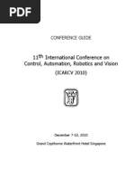 ICARCV 2010 Conference Guide