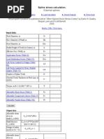 Spline stress calculation based on “When Splines Need Stress Control” by Darle W. Dudley