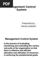 Download Management control system by ravish419 SN13822327 doc pdf