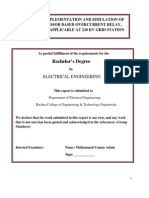 Microprocessor-Based Overcurrent Relay Hardware Implementation and Simulation