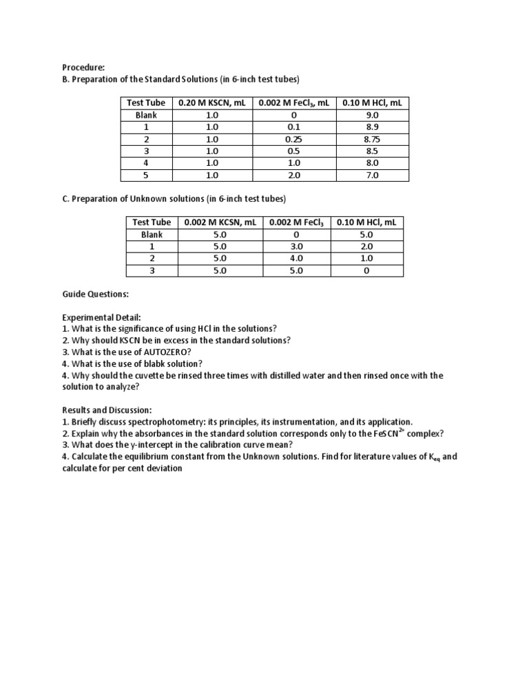 Chem 17 Experiment 5 Revisions and Guide Questions PDF