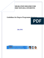 Guidelines for Degree Programme Students - July 2011