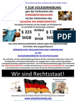 AUFRUF ZUR VOLKSERHEBUNG - Unterzeichne Auch Du Die Globale Deklaration Der Forderung Auf Unserer Webseite