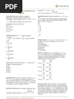 Matematica Exercicios Numeros Complexos Gabarito