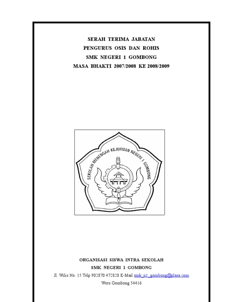 Serah Terima Jabatan | PDF