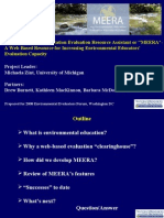 My Environmental Education Evaluation Resource Assistant or "MEERA"-A Web-Based Resource For Increasing Environmental Educators' Evaluation Capacity