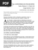 MINISTRAÇÕES PÓS ENCONTRO