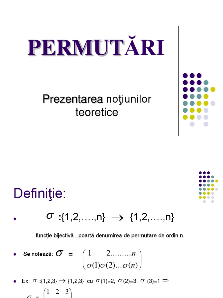 PERMUTĂRI | PDF
