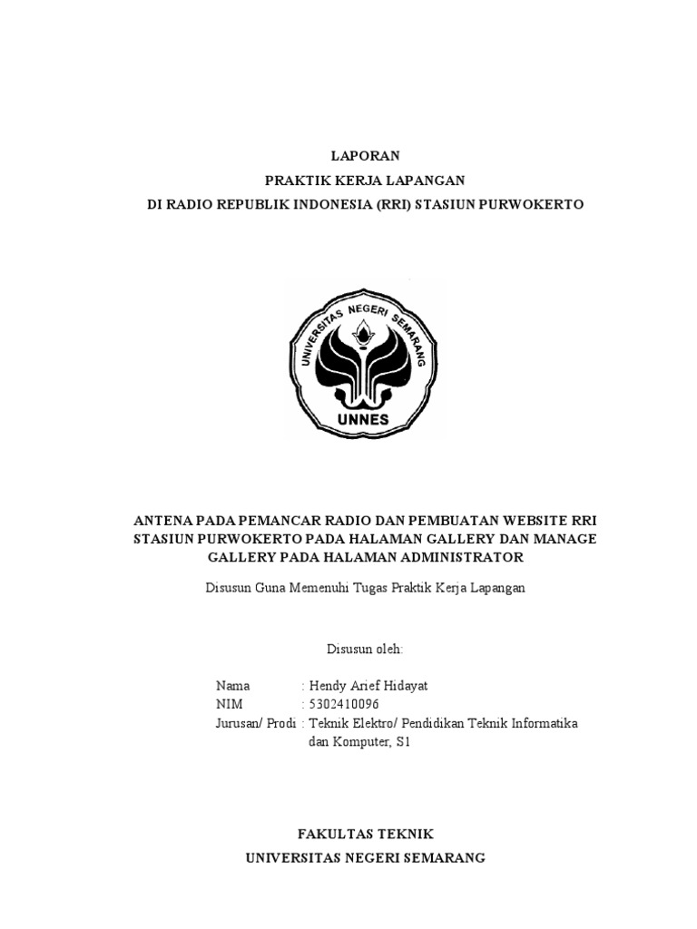Laporan Pkl Fix Hendy