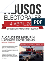 Incidencias Del Proceso Electoral 14A