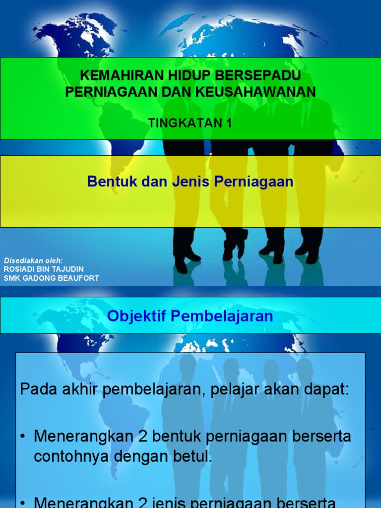 Bentuk Dan Jenis Perniagaan Kh Pk Ting 1 Pdf
