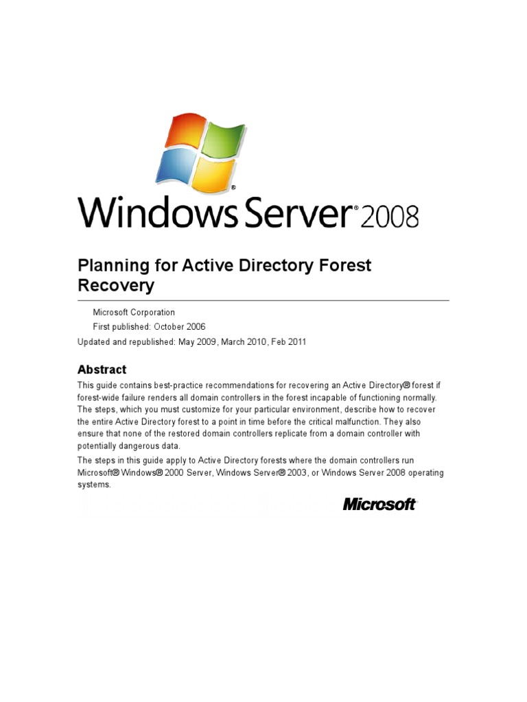 Forest Rec | PDF | Active Directory | Domain Name System