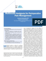 Analgesia Multimodal para Manejo de Dolor Perioperatorio