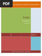 Download FedEx - Strategic Analysis including Value Chain SWOT Porters 5 by Mada Arslan SN138252741 doc pdf