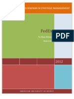 FedEx - Strategic Analysis Including Value Chain SWOT Porter's 5